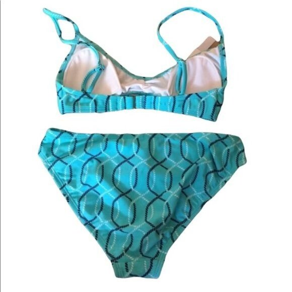 Southern Tide Womens Nautical Rope Bikini Seabrook Size XXS Blue NWT - Picture 2 of 7